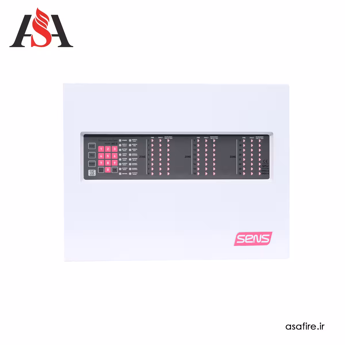 کنترل پنل اعلام حریق متعارف سنس مدل MC5