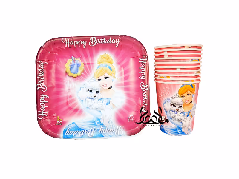 بشقاب و لیوان سیندرلا 10 عددی