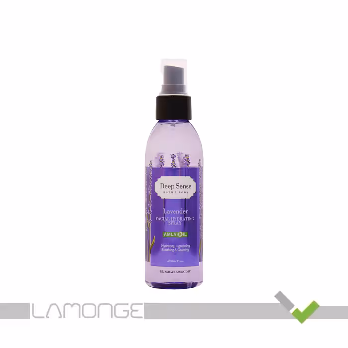 اسپری مرطوب کننده صورت لوندر دیپ سنس حجم 150 میلی لیتر