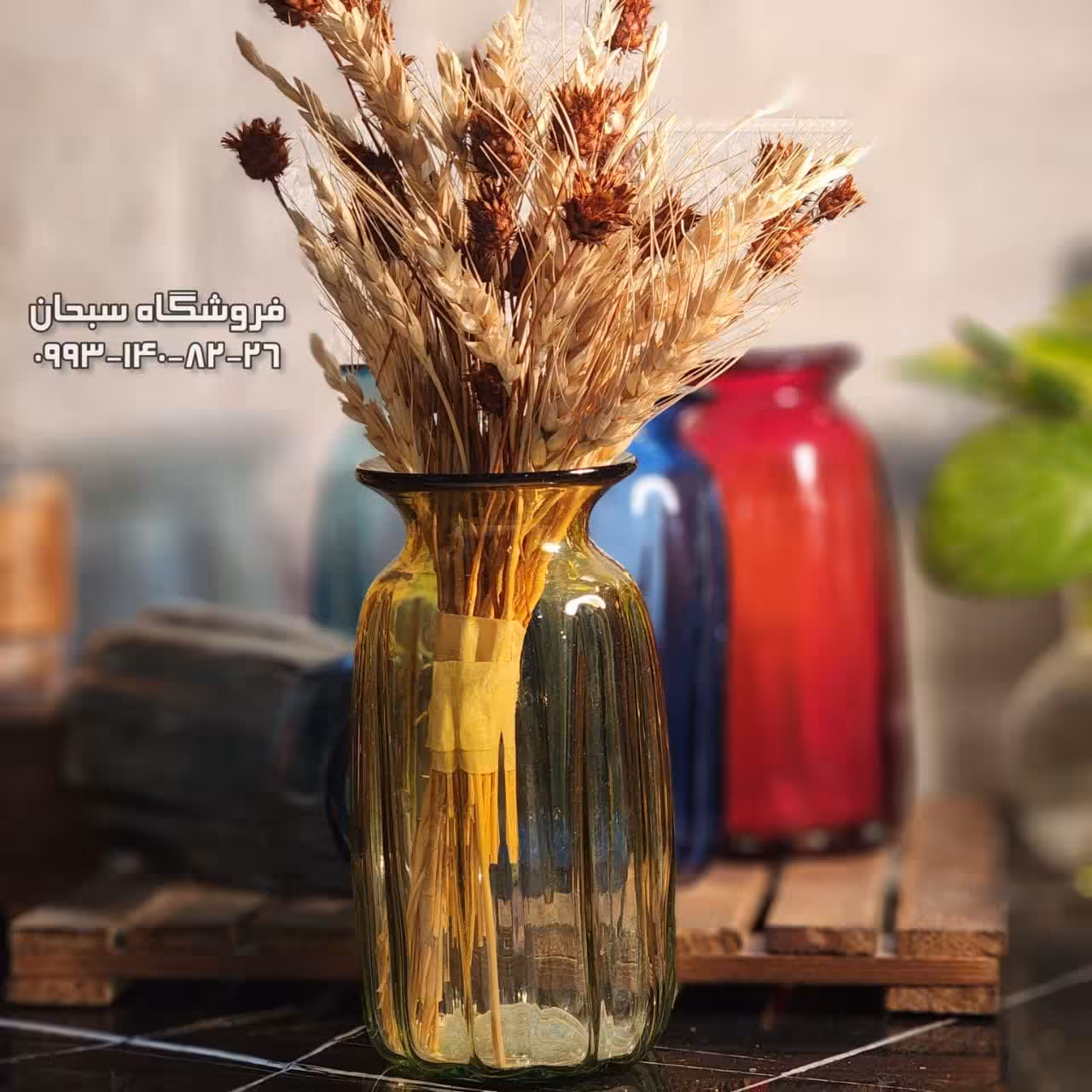 گلدان شیشه ای مینی ساده