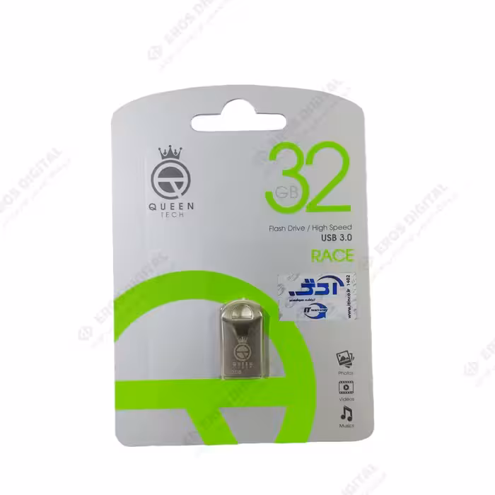 فلش مموری 32 گیگابایت کویین تک مدل RACE