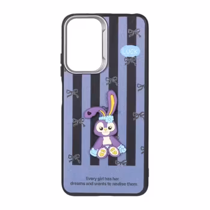 قاب گوشی موبایل  مدل Texture عروسک برجسته خرگوش