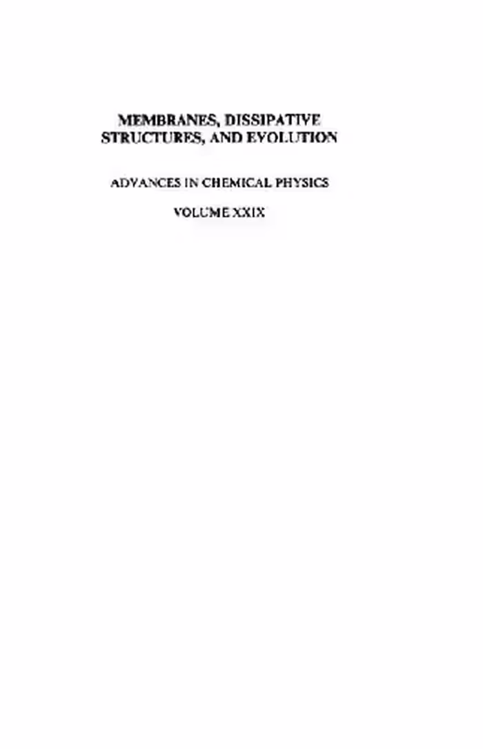 خرید و دانلود نسخه کامل کتاب Membranes, dissipative structures, and evolution