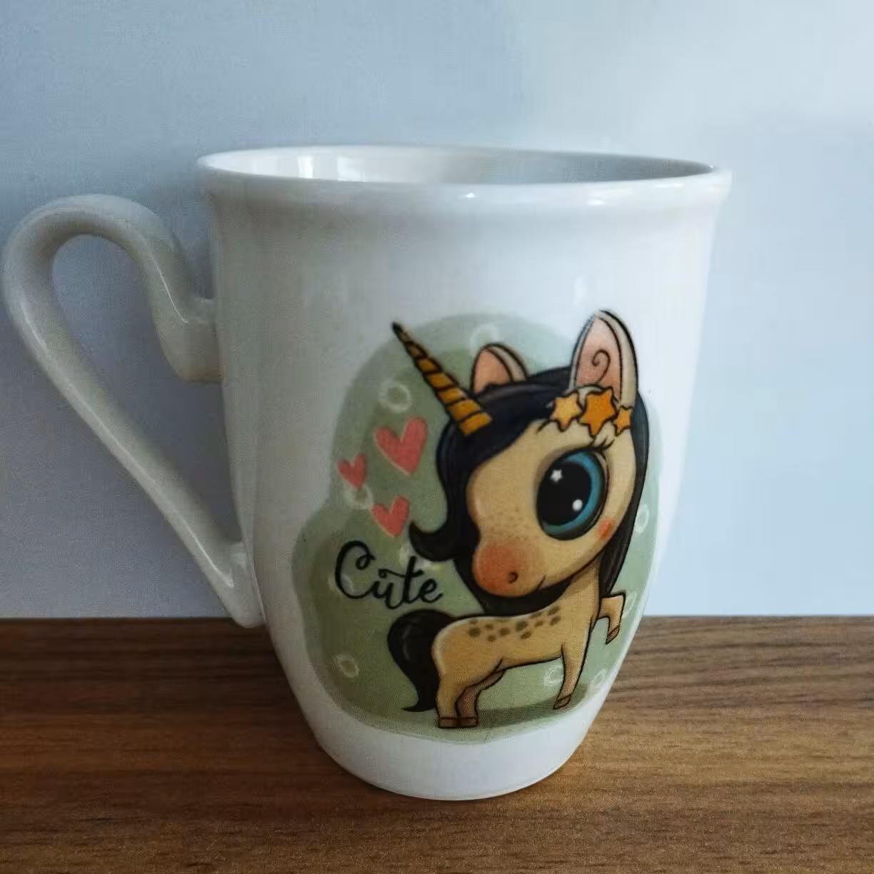 ماگ ساده طرحدار  طرح اسب تک شاخ ( یونیکورن )