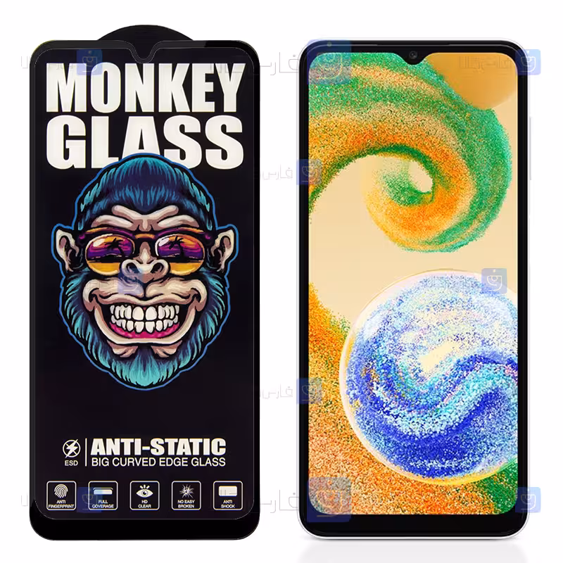 خرید گلس گوشی Samsung Galaxy A04s مدل Monkey Anti Static