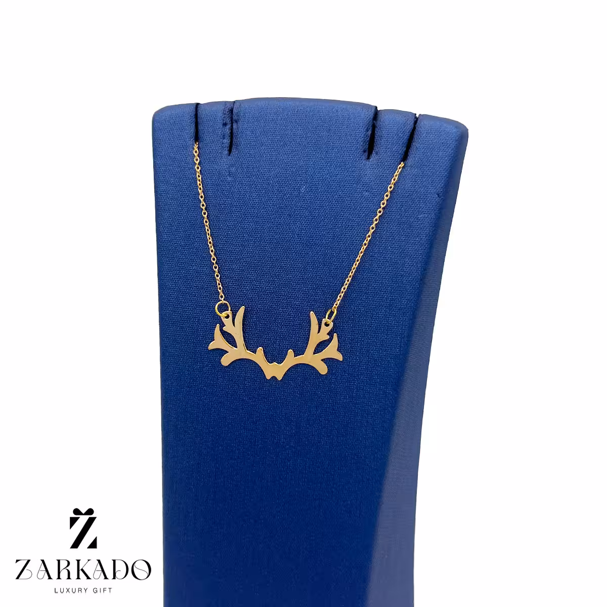 گردنبند طلا طرح شاخ گوزن کد N14777