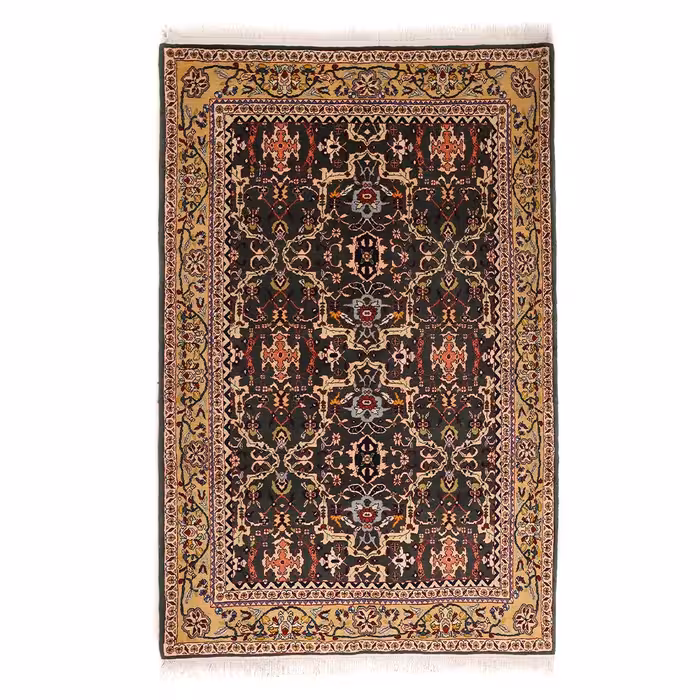 فرش دستبافت سه و نیم متری هریس طرح سراپی