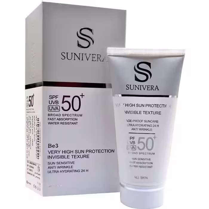 کرم ضد آفتاب بی رنگ سانیورا spf50