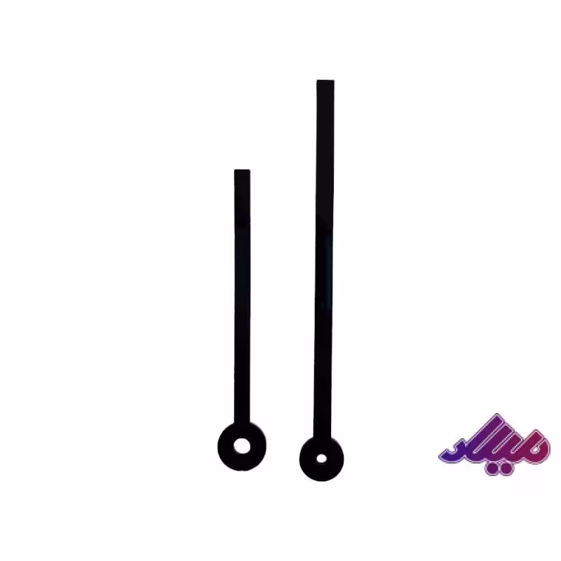 عقربه ساعت کد 18 مشکی 16 و 12 ساعت
