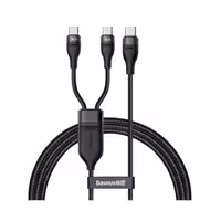 کابل شارژ دوکاره باسئوس Type-C به Type-C مدل Flash Series طول 1.5 متر 100 وات