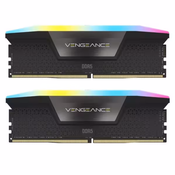 رم دسکتاپ DDR5 دو کاناله 5200 مگاهرتز کورسیر مدل VENGEANCE RGB ظرفیت 32 گیگابایت CL40