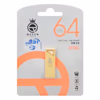 Queen Steel USB2.0 Flash Memory-64GB طلایی
