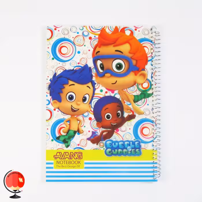 دفتر نقاشی 100 برگ سیمی طرح حباب جلد طلقی آونگ