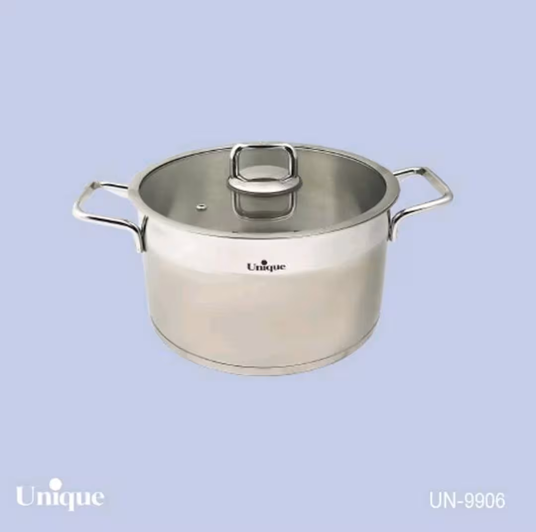 قابلمه تک استیل سایز 24 (فلت) یونیک کد UN-9906