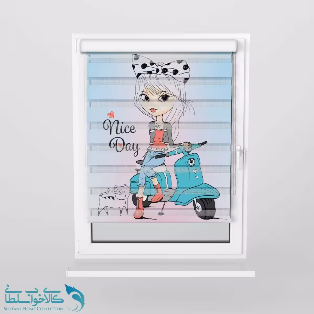 پرده زبرا اتاق کودک طرح ویانا کد A1721