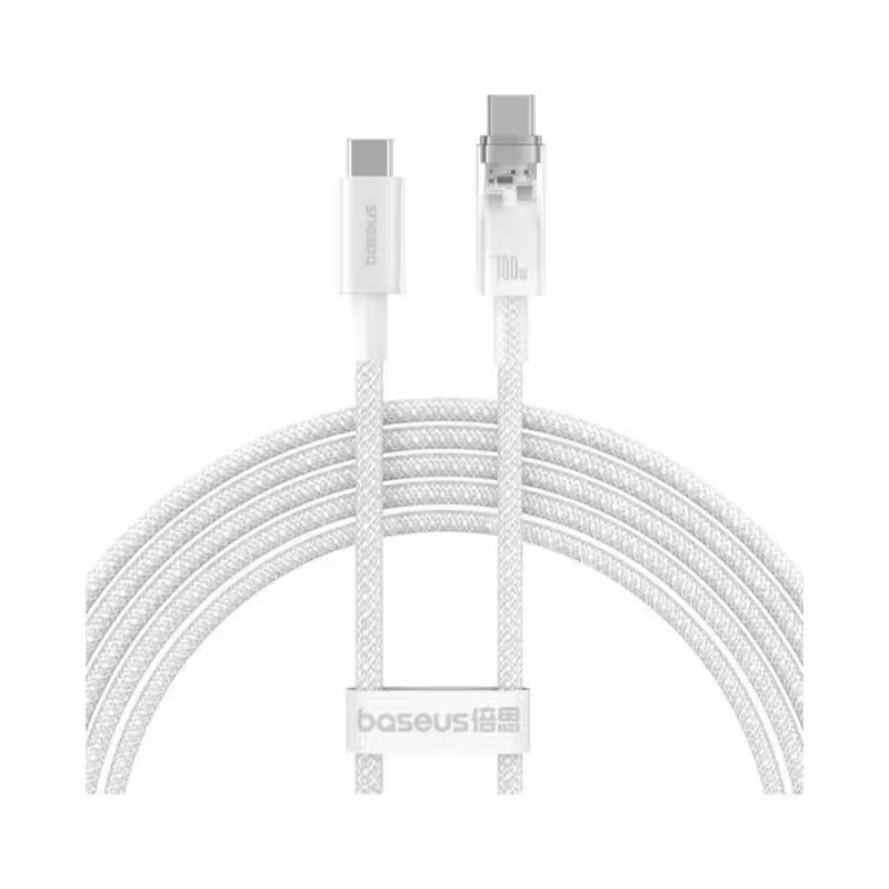 کابل تبدیل USB-C به USB-C باسئوس مدل P10319703221-01 طول 2 متر