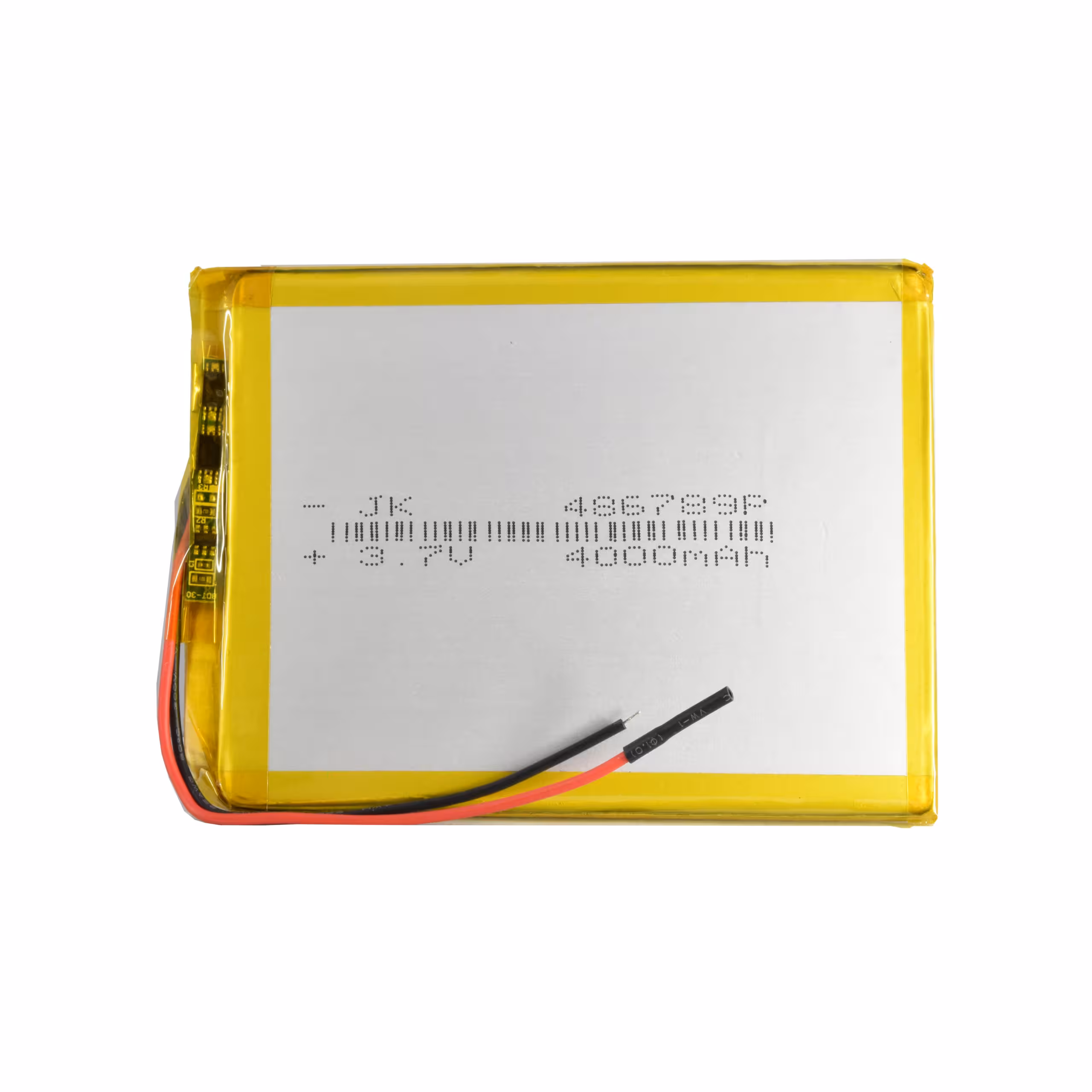 باتری لیتیوم پلیمر 37v ظرفیت 4000mA ابعاد 486789