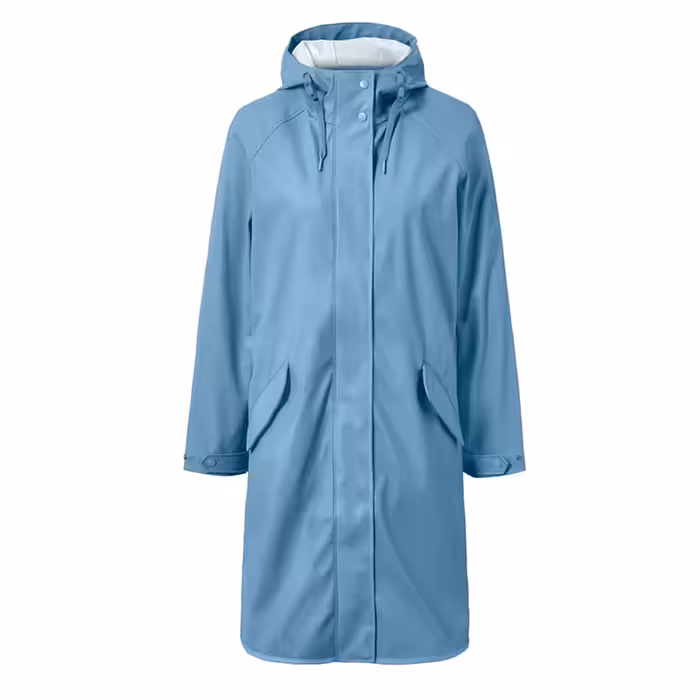 بارانی بلند آبی ضد آب و ضد باد زنانه چیبو