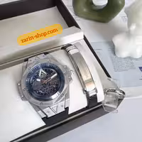 ست ساعت هابلوت و انگشتر و دستبند مردانه 300380470