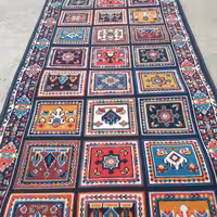 کناره گلیم ماشینی کاشان طرح کژال سرمه ای سایز6،70در1،70(هزینه ارسال باخریداروپس کرایه میباشد)