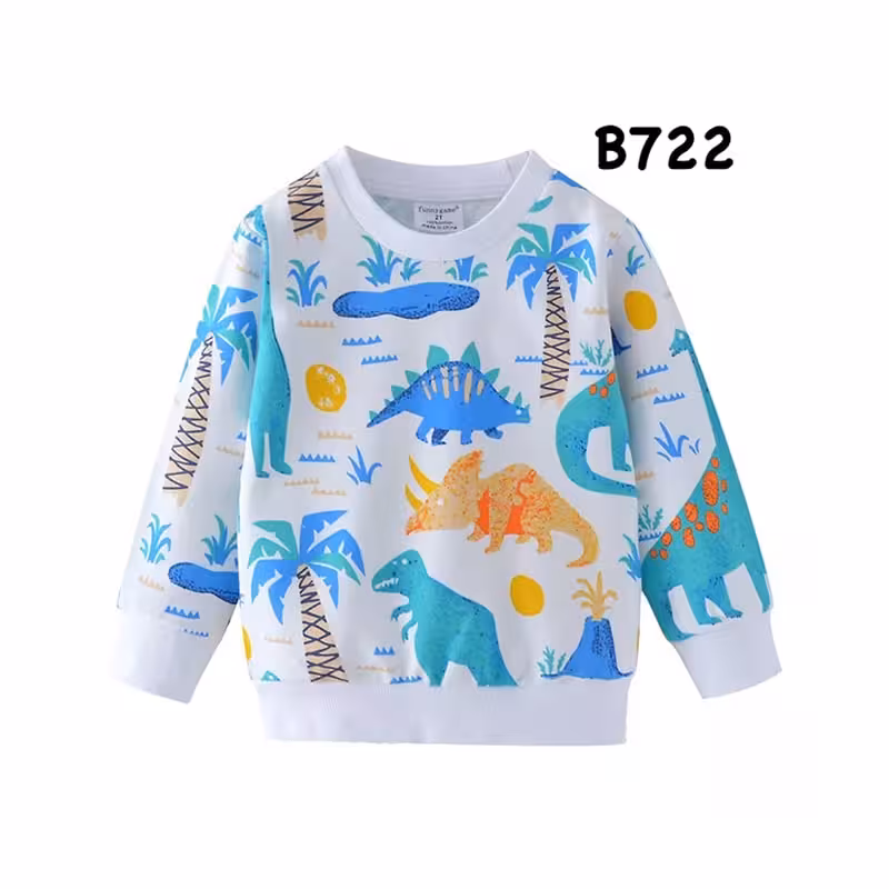 تیشرت آستین بلند بچه گانه طرح دایناسور