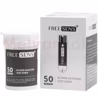 نوار تست قند خون فریسنس مدل FREE SENS بسته 50 عددی
