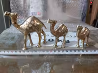 مجسمه شتر برنجی هندی صدفکاری