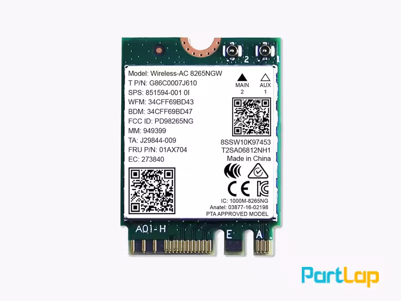 ماژول وای فای دو باند لپ تاپ اینتل مدل 8265NGW