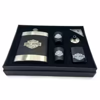 ست هیپفلاسک دو شات 240cc و فندک هارلی دیویدسون کد L540407