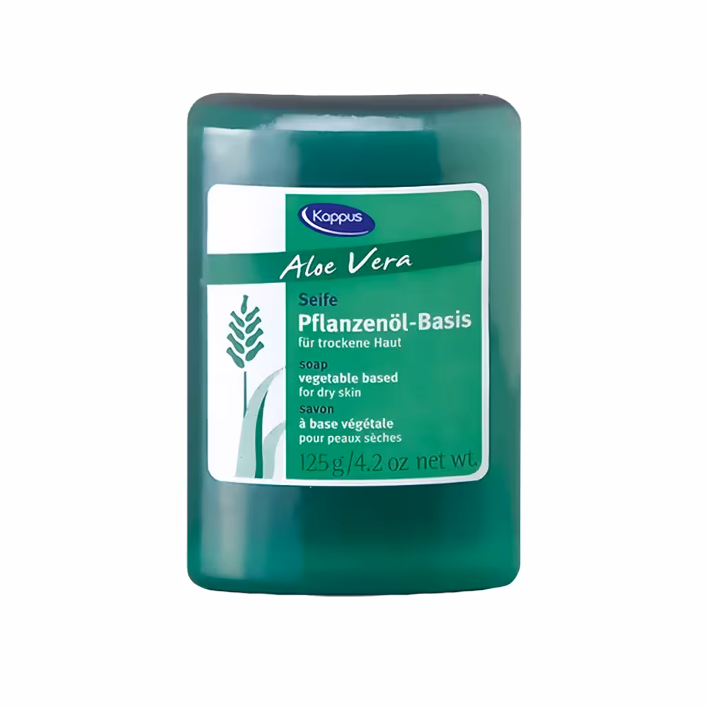 صابون آلوئه ورا مناسب برای پوست خشک و آسیب دیده كاپوس مدل Kappus Pflanzenölseife Aloe Vera