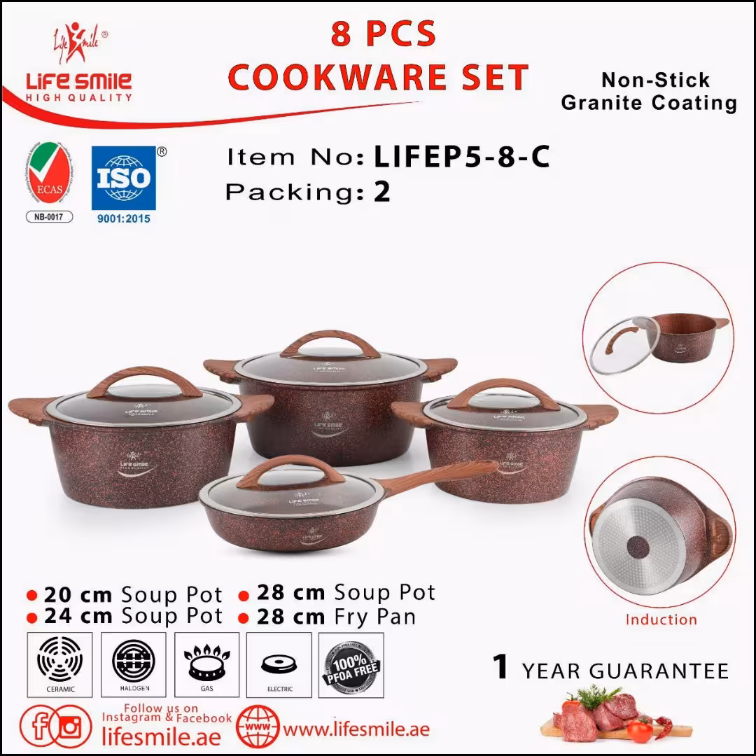 سرویس قابلمه چدن گرانیت سری والنات کد 202