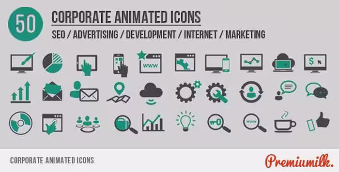 دانلود Corporate Animated Icons برای افترافکت