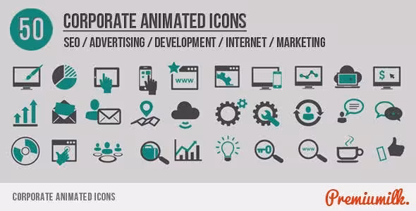 دانلود Corporate Animated Icons برای افترافکت