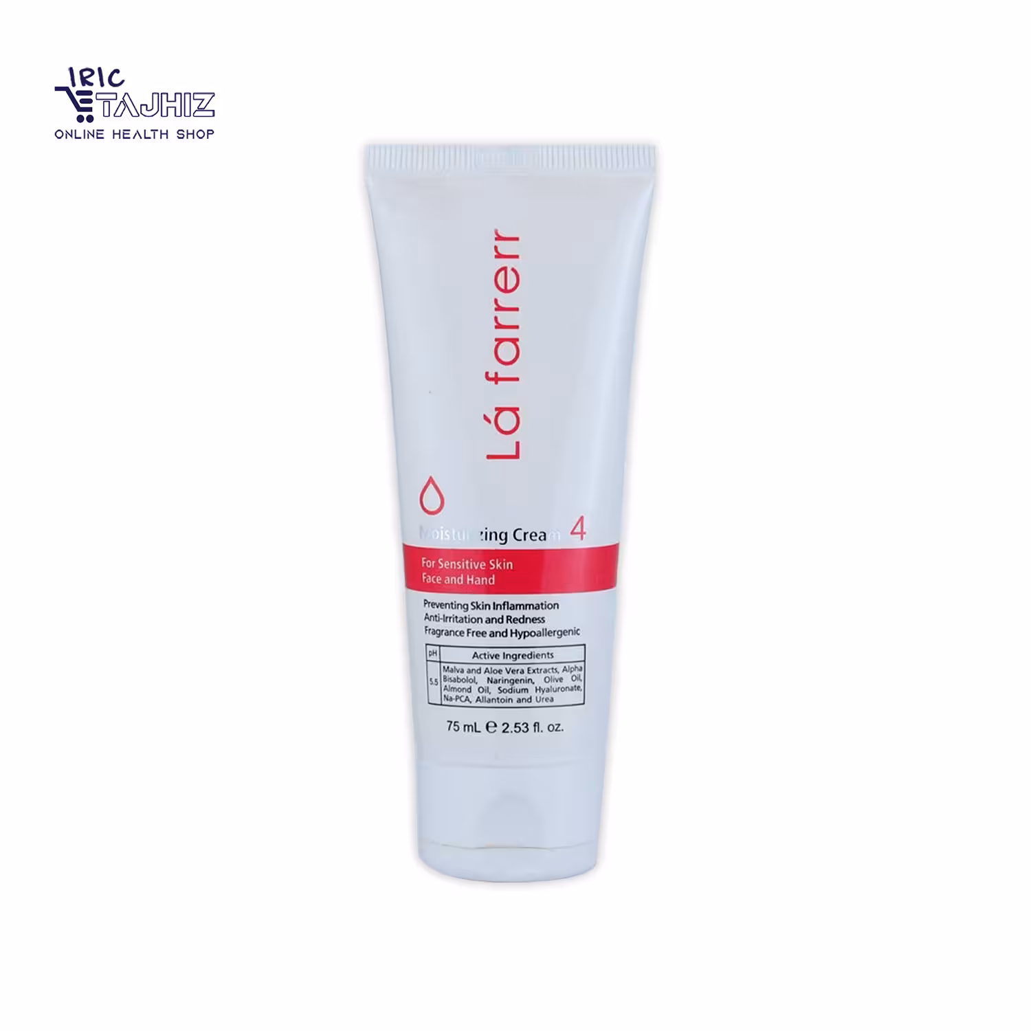 کرم آبرسان پوست حساس 4 لافارر Lafarrerr حجم 75 میلی لیتر