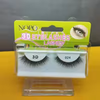 مژه مصنوعی نوپو شماره 024 مدل سه‌بعدی الیاف طبیعی (یک جفتی)