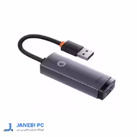 کابل تبدیل USB به LAN باسئوس مدل Baseus WKQX000101 - 1000 مگابیت بر ثانیه