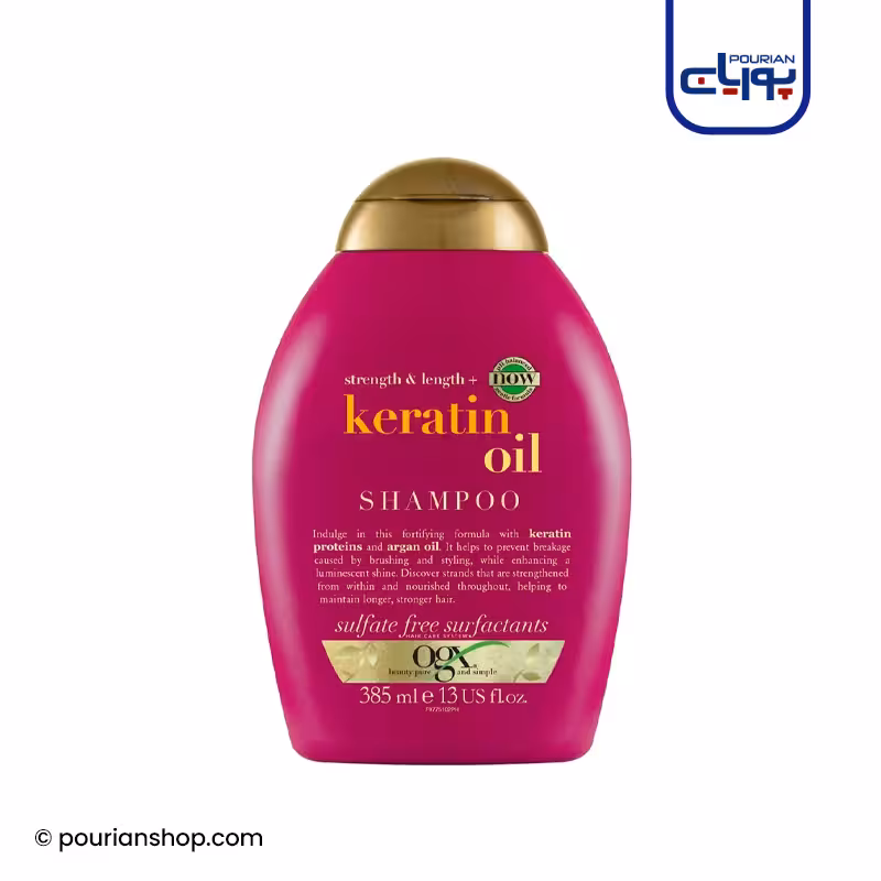 شامپو بدون سولفات کراتین اویل او جی ایکس 385 میل _ ogx keratin oil shampoo