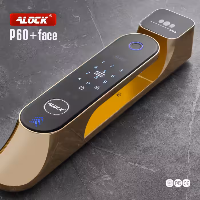 دستگیره تشخیص چهره و قفل اثر انگشتی دیجیتال ALOCK مدل P60  Face G 2023