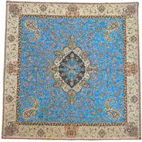 رومیزی مربع ترمه ابریشم کد TRM189