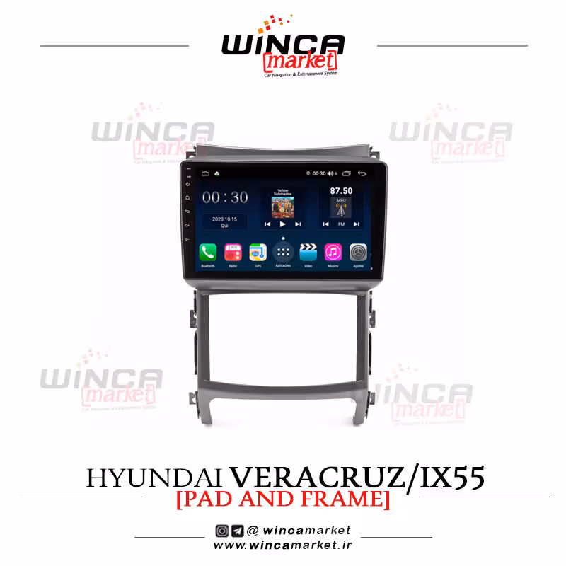مانیتور اندروید هیوندای وراکروز ix55 برند وینکا WINCA سری S500  پلاس مدل H855