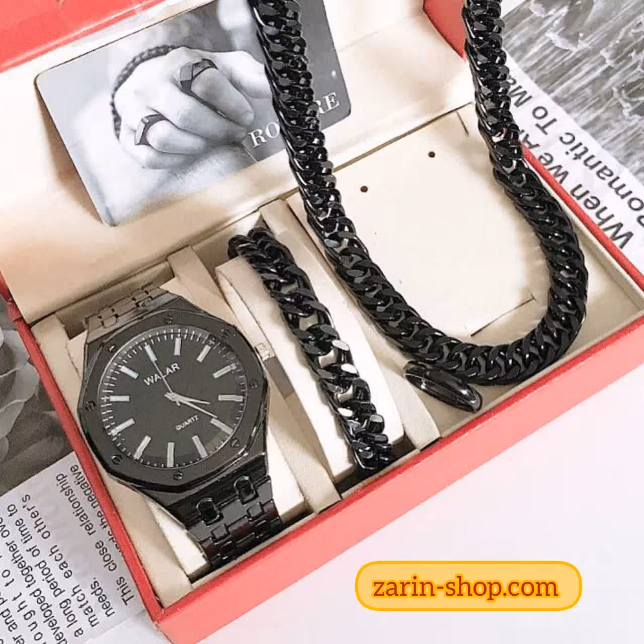 ست ساعت مردانه و نیمست کارتیر مشکی