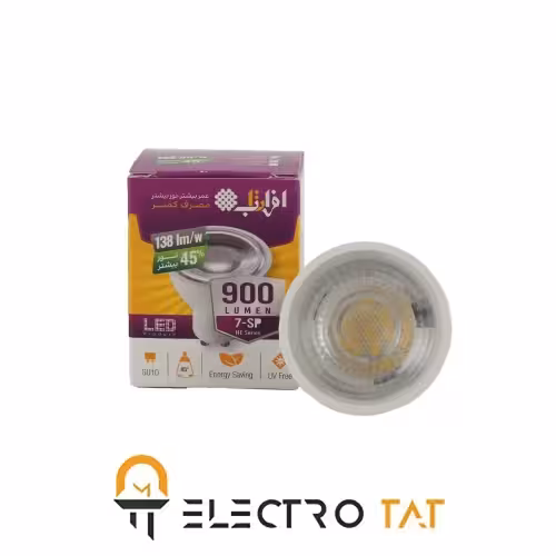 لامپ طرح هالوژنی 6.5 وات 890 لومن با لنز SMD با سوکت GU10