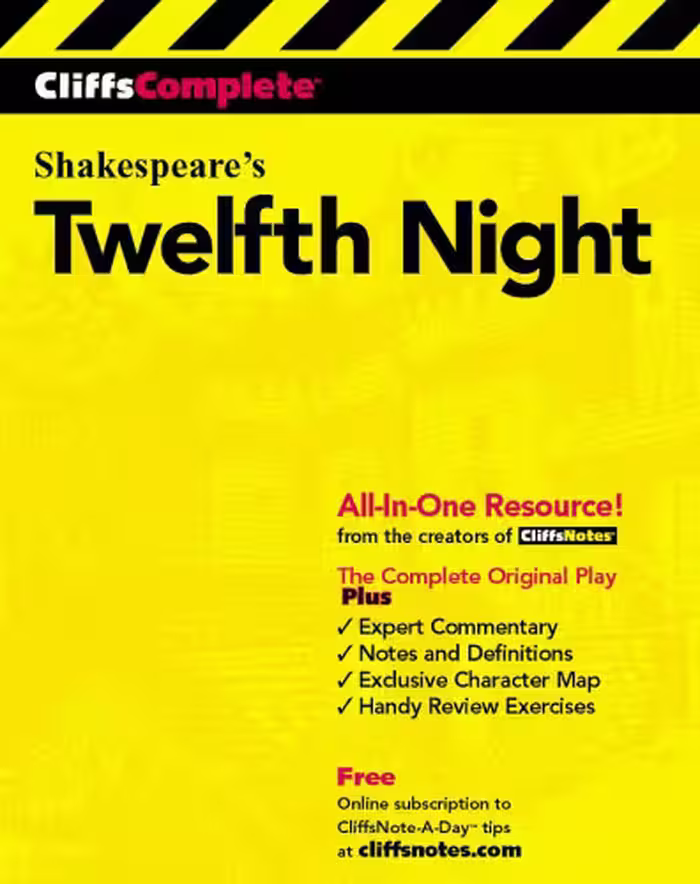 خرید و دانلود نسخه کامل کتاب Twelfth Night (Cliffs Complete)