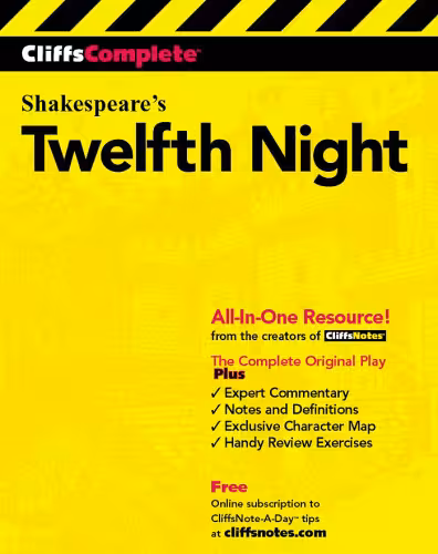 خرید و دانلود نسخه کامل کتاب Twelfth Night (Cliffs Complete)