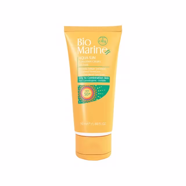 ضد آفتاب فاقد چربی  SPF50 بایومارین پوست چرب و جوشدار Biomarine