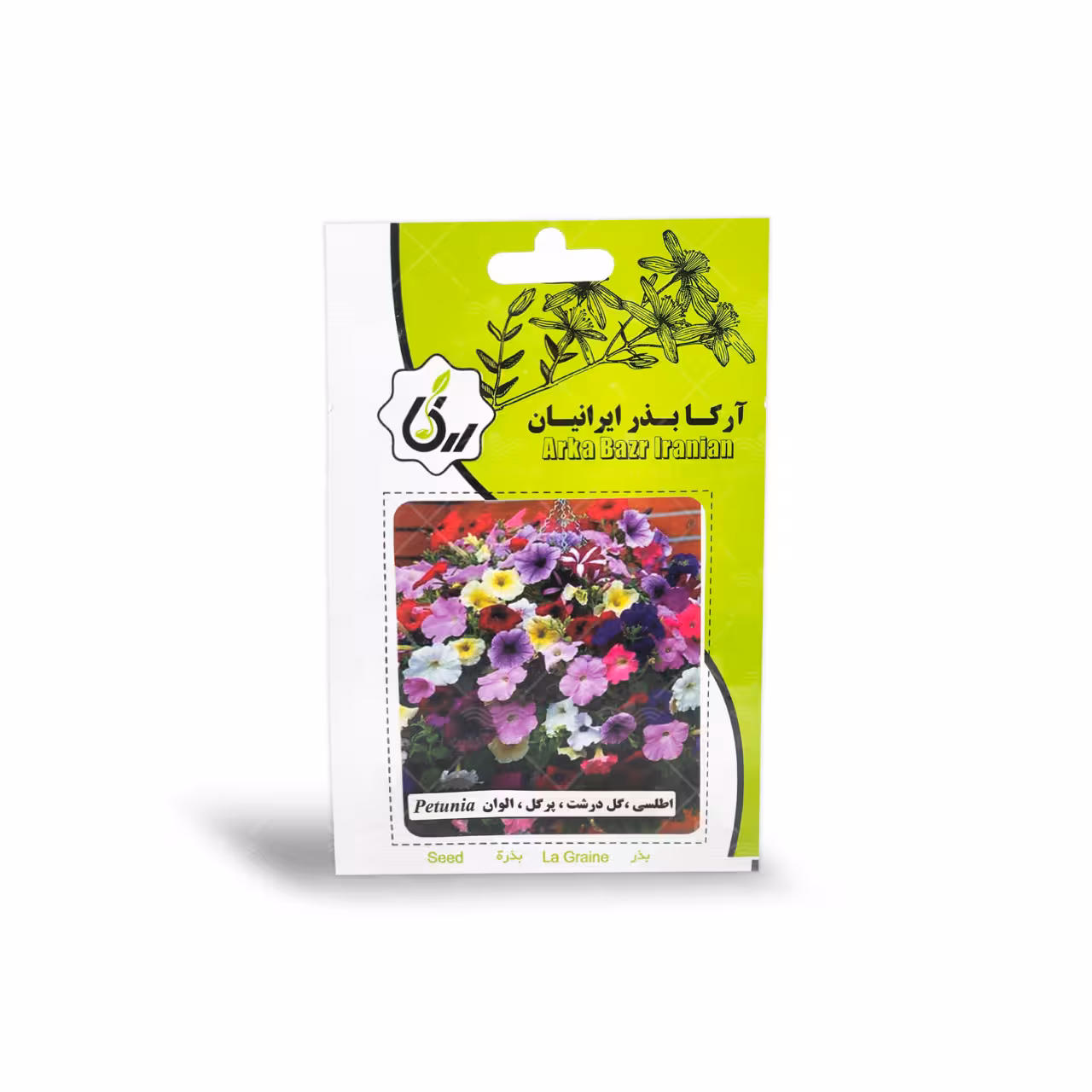بذر گل اطلسی گل درشت پر گل الوان آرکا بذر ایرانیان