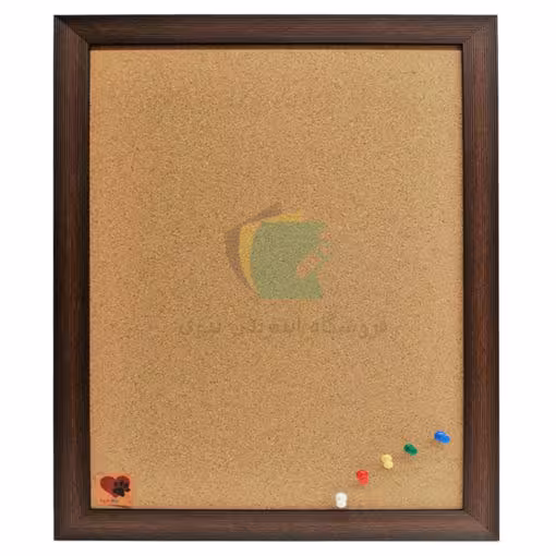 تابلو اعلانات چوب پنبه فابیران سایز 90x120 سانتی متر