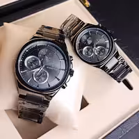 ساعت مچی ست استیل رومانسون نوک مدادی مدل MT2025-57G (سه موتوره)