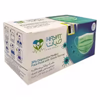 ماسک پزشکی سه لایه بسته 50 عددی (حیات)