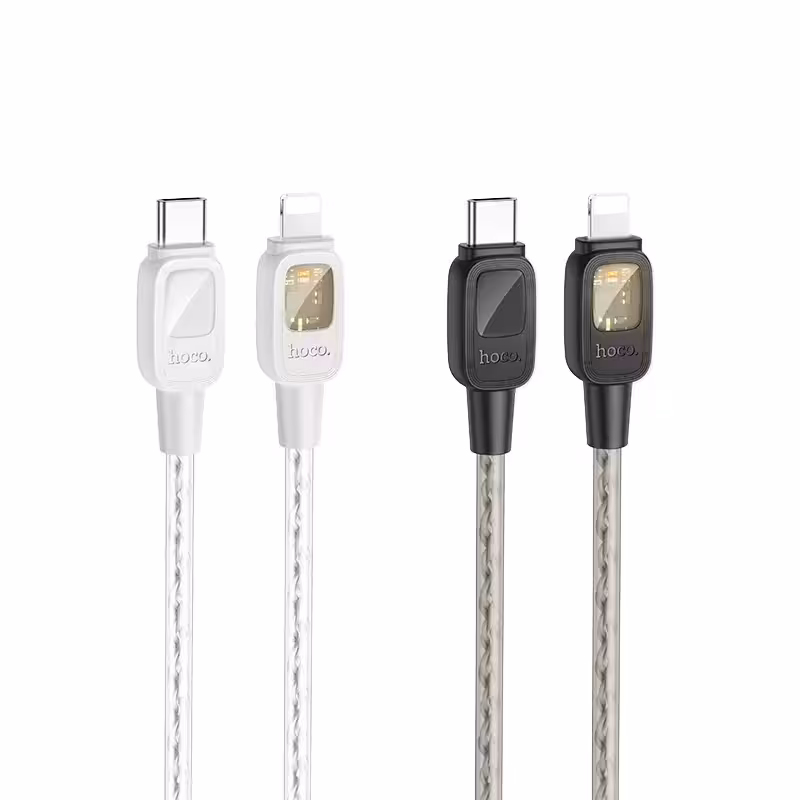 کابل شارژ برند هوکو مدل U124 با سری تایپ سی به آیفونی